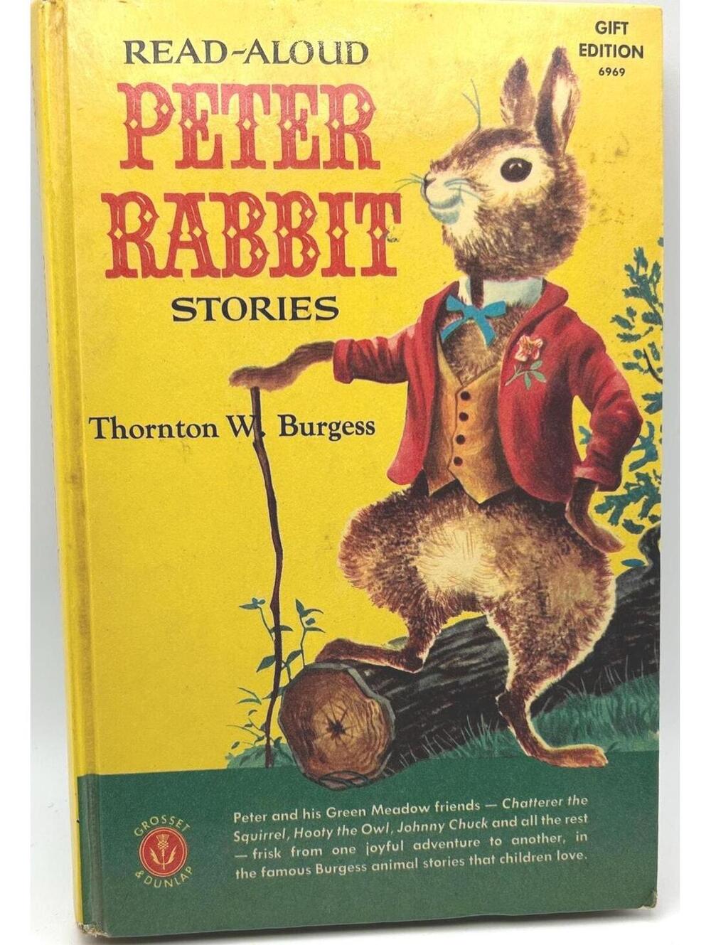 Read-Aloud Peter Rabbit Stories by Thornton W. Burgess 1958 Vintage Hardcover